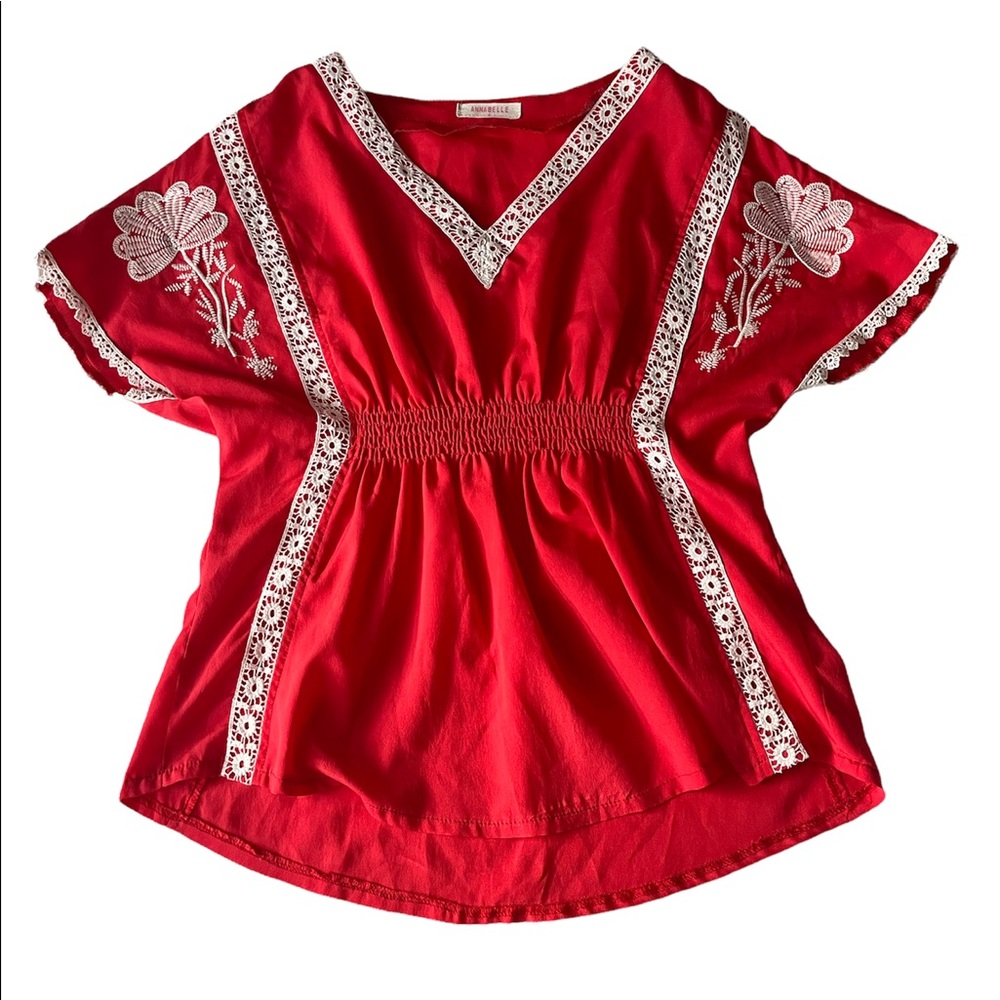Annabelle Red Blouse